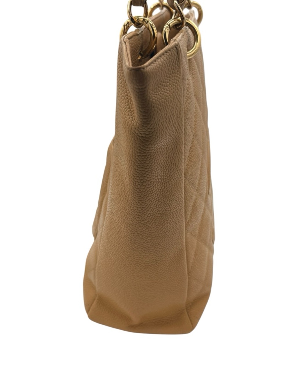 Chanel Petite Shopping Tote – Tan Caviar Leather - Picture 4 of 10